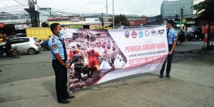 Galang Dana Korban Bencana Alam, Resimen SMKN 4 Depok Tumbuhkan Rasa Peduli Sesama