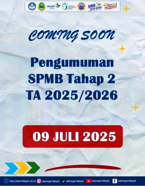 Pengumuman SPMB Tahap 2 TA 2025/2026